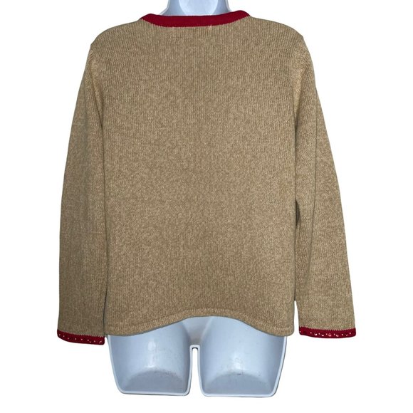 Tiara International Vintage Peace on Earth Ugly Holiday Christmas Sweater M - Picture 6 of 10